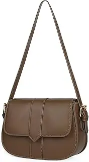 [MSGHER] Women's Shoulder Bag Saddle Purse Preppy Style Female Crossbody Bag Retro Envelope Handbag Designer Briefcase