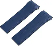 [UMCNVV] 22mm Soft Rubber Silicone Watch Band Ocean Star Calibre 80 Folding Slider Buckle Watchband For Mido Strap Series Accessories