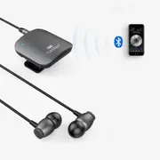 3IN1 BLUETOOTH EARPHONES COLLAR-CLIP MP3 MUSIC CAR AUDIO RECEIVER EARBUDS MIC