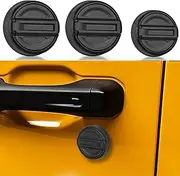 Magnetic Keyhole Covers Compatible with 2018-2024 Jeep Wrangler JL, 4Xe and Gladiator JT, Upgraded Wrangler Accessories Keyhole Protection