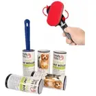Lint Remover Brush Rotating Head Reusable Effective &/ 5PC Lint Rollers Pet Furs