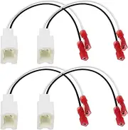 ECSiNG 4Pcs Car Speaker Connector Harness Adapter Replacement 72-7401 Compatible with Nissan Murano/Armada/Cube/Frontier/Juke Speaker Adaptor Wire Cable Connector
