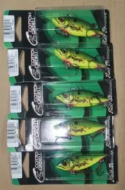 2-25 Lot of 5 COTTON CORDELL 1/4 Spot Wounded Tiger Lipless Fishing lures