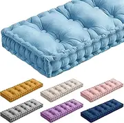 Bench Cushions for Indoor/Outdoor Velvet Furniture Patio Porch Swing Garden Cushions Seat Pad 48/60/32/36/40 x 13/14/16/18 inch Memory Foam Bay Window Seat Furniture Cushion(4@,22x51in)