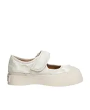 Mary Jane long-hair sneakers 41 White