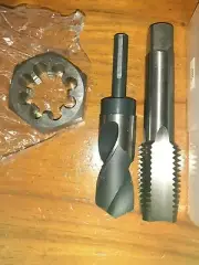 M36 X 4.0 inter RH HSS Hand Tap+ HSS die Nut +reduced shk tapping drill