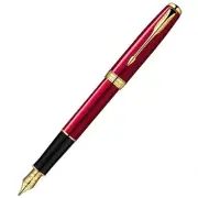 Excellent Parker Sonnet Series Red Color Gold Clip Fine 0.5mm nib Fountain Pen