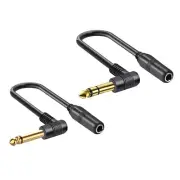 6.35mm Female 1/4 TRS Stereo To 1/4Inch Male TS Wire Cable