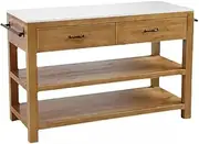 Kitchen Island Freestanding Retro Sideboard Dining Table Microwave Storage Cabinet Modern Kitchen Island Table Operation and Cooking Table Mobile Kitchen Storage Islands