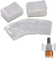 AIEX Pack of 500 45 x 30 mm Clear Perforated Heat Shrink Bands for Liquid Bottles, Sealing Tapes for Shrink Wraps for Bottle Caps, Diameter 19-25 mm