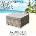 Outdoor Furniture 1PC Corner Sofa Modular Wicker Rattan Garden Lounge Setting Po