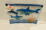 Target Bullseye Summer Wet/Dry Pouch Bag Shark Tank 12"x9" (NWT)