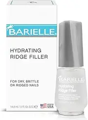 Barielle Hydrating Ridge Filler For Dry, Brittle, Ridged Nails & Nail Growth, Fill and Smooths Nail Ridges, Strengthening Base Coat 0.5 Ounce