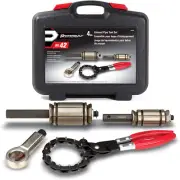 4 Piece Exhaust Pipe Tool Set, Repair Tailpipes, Expanders, Removing Dents, Chai