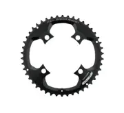 Full Speed Ahead Powerbox Stealth Black Chainring 53T Road Bike Black 53T Double