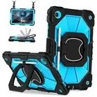 Galaxy Tab A9 Plus Case 11 Inch, Rugged Samsung Galaxy A9+ Tablet Black+Blue