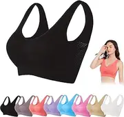 [SYFBAIHUO] Nulalift Bra, 2024 New Breathable Cool Lift Up Air Bra, Anti-Sagging Breast Bra, Full Support Sports Bra Large Size