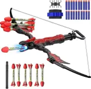 Dinosaur Toys, Bow and Arrow Set for Kids, Kids Archery Set with 6 Arrows.Black