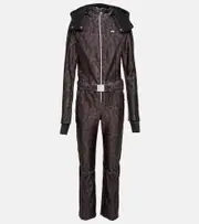 [Jet Set] Jet Set Magic Ghoster leopard-print ski suit AU 14 black