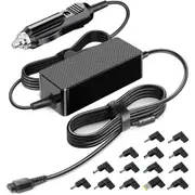 KFD 100W Universal Laptop Car Charger 12-24V 18.5V-20V Compatible with Asus, Acer, Lenovo, HP, Dell, Toshiba, Sony, Samsung 90W 65W Laptops [Car-100W Universal]