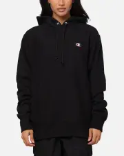 [CHAMPION] Champion Reverse Weave Small C Hoodie Black - Size S S Black