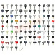 100 Heavy Construction Equipment Ignition Keys Set for CAT Case JDG Kubota JCB