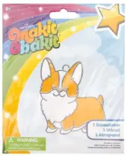DIY Makit & Bakit Corgi Dog Stained Glass Kids Suncatcher Kit