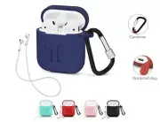 For Apple Air Pod Shockproof Case Air pod Cover Skin Anti Lost Strap Holder Case