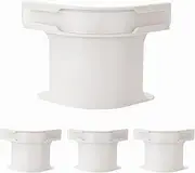 4Pcs Bed Sheet Holders, Discrete, Heavy Duty Bedsheet Corner Tightener Clips with Lock Strips, Non Slip Secure Mattress Protectors and Bedding (White)