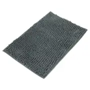 Bath Rug 24'' x 16'', Non Slip Washable Bath Mat for Bathroom, (Drak Grey)