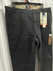 Dockers Slim Fit Pants Men's 34x32 Black Casual Chino Stretch A194