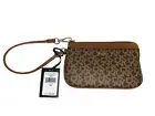 DKNY Bryant Item Wristlet Brown Logo Purse Brand New with Tag
