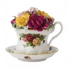 ROYAL ALBERT OLD COUNTRY ROSES Sculpture MUSICAL TEACUP NEW IN BOX (s)