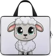Laptop Case Sleeve Shockproof Computer Carrying Bag Lamb Laptop Bag Tote Lightweight Notebook Case Cover Traveling Briefcase Handle Bags for Travel Business 17inch