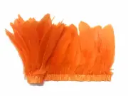 1 Yard- Orange Goose Pallet Parried Feather Trim Nagoire Satinettes Craft Supply