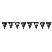 Sparkling Celebration 40 Prismatic Plastic Pennant Banner