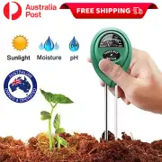 3 in 1 Soil PH Tester Water Moisture Test Meter For Garden Plant Testing