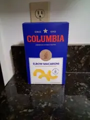 Columbia 100% Durum Wheat Elbow Macaroni, 16oz per box