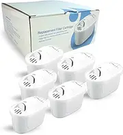 6X Replacement for Brita Water Filter for Maxtra, Mavea, Marella, Aluna, Navelia & Tassimo Jug Pitcher 2.4L 3.5L - Crystal Pure Spare for Brita Water Filter Jug Cartridge (Pack of 6)