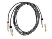 YHQ4 Audio Cable - Mini 3.5 Stereo to 2 x RCA w/ 1/4" convertor | Carson