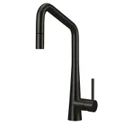 OLIVERI Essente 316 Stainless Steel Square Goose Neck Pull Out Mixer - Brushed Black SS31675-BL