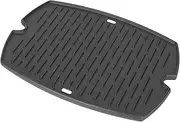 Cast Iron Griddle for Weber Q1000 Q1200 Q1400 Q100 Q120 Q140 Grill Accessories, for Weber Baby Q Accessories 7582 65810 7644 Griddle Plate Grill Parts 50060001 50060301 386001 386002, 1PC