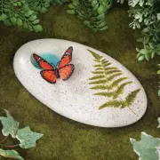 Butterfly Puddler Garden Stone Muddler Stone for Pollinators Outdoor Yard Art