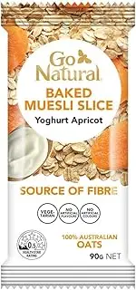 Go Natural Muesli Slice Yoghurt Apricot Bar 90 g