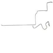 1965 Ford Thunderbird Fuel Line 2 Piece 3/8 Inch Tank-Pump Fuel Set-SGL6501SS (for: Ford)