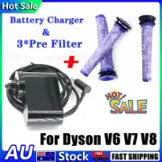 For Dyson V6 V7 V8 Charger & 3* Pre Filter Series Vacuum Cleaner Adapter Cable