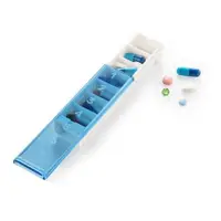 在飛比找ETMall東森購物網優惠-《tescoma》7格一週藥盒(藍)