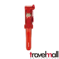 在飛比找momo購物網優惠-【Travelmall】藍芽自拍棒+三段補光燈(紅)