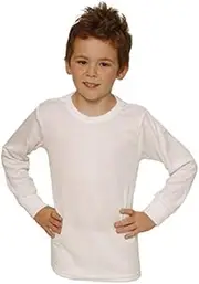 [Octave] Boys Thermal Underwear Long Sleeve T-Shirt/Vest/Top (9-11 yrs [Chest: 28-30 inches], White)