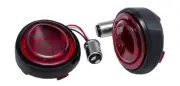 Ciro Red Lens Black LED Rear Turn Signal Light Inserts (45720)